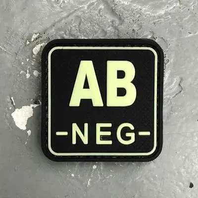 Square Glow Bloodtype Patch (AB-) Don't Miss Out