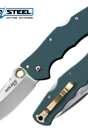 Budget Cold Steel - Golden Eye Spear Folder Blade-Forest Green