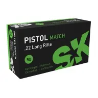 SK AMMO 22LR 40gr SOLID RN PISTOL-MATCH 50b 100c Certified