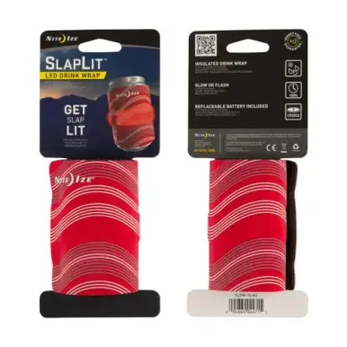 Nite Ize SlapLit LED Drink Wrap - Red Budget